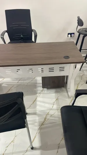 Executive Office Desk With Mesh Back Chair