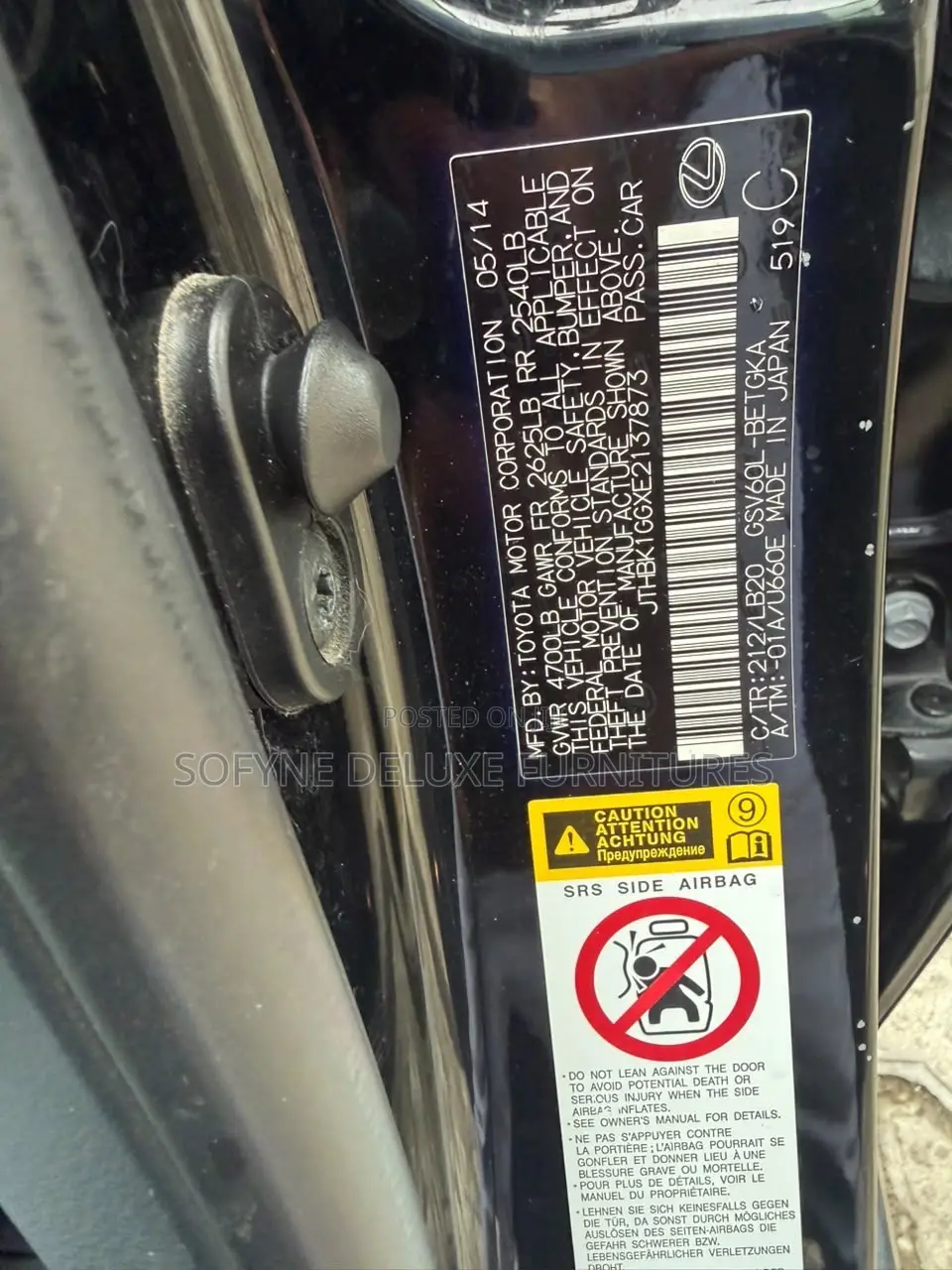 Lexus ES 2014 Black