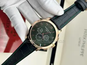 Patek Philippe Chronograph Leather Strap Watch | Timeless Luxury