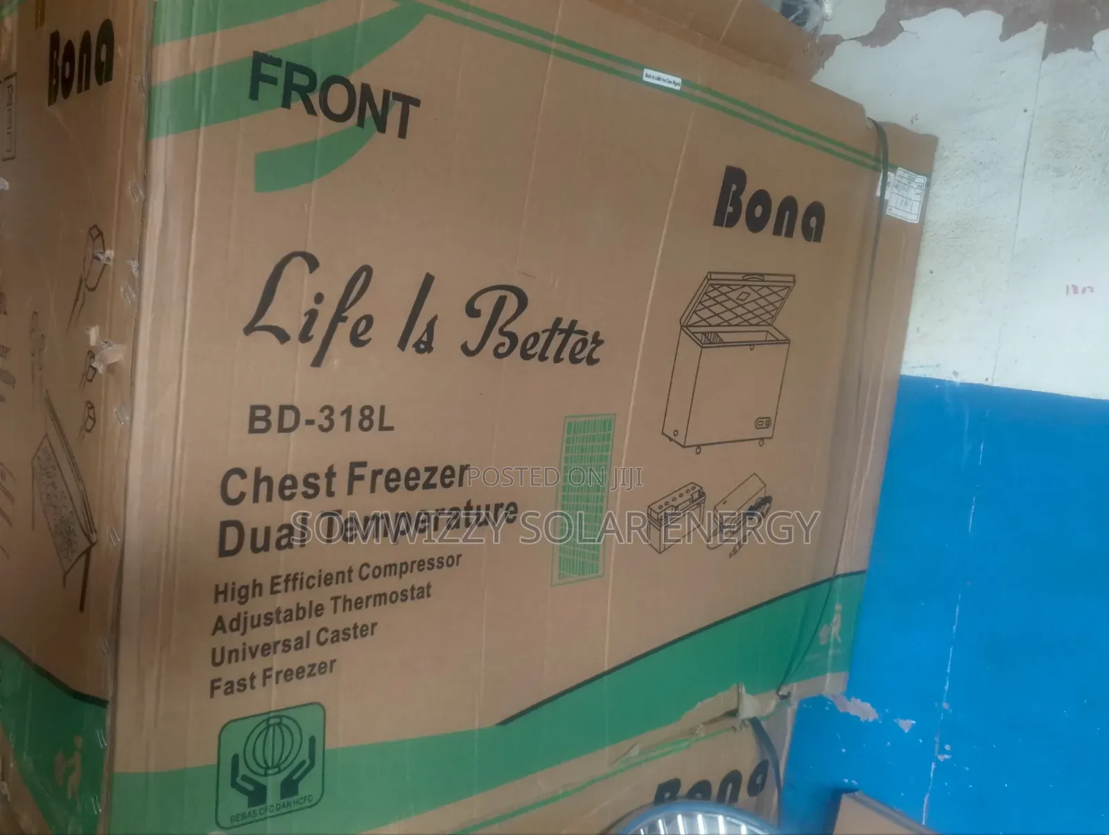 High Quality Solar Freezer 318L. Bona