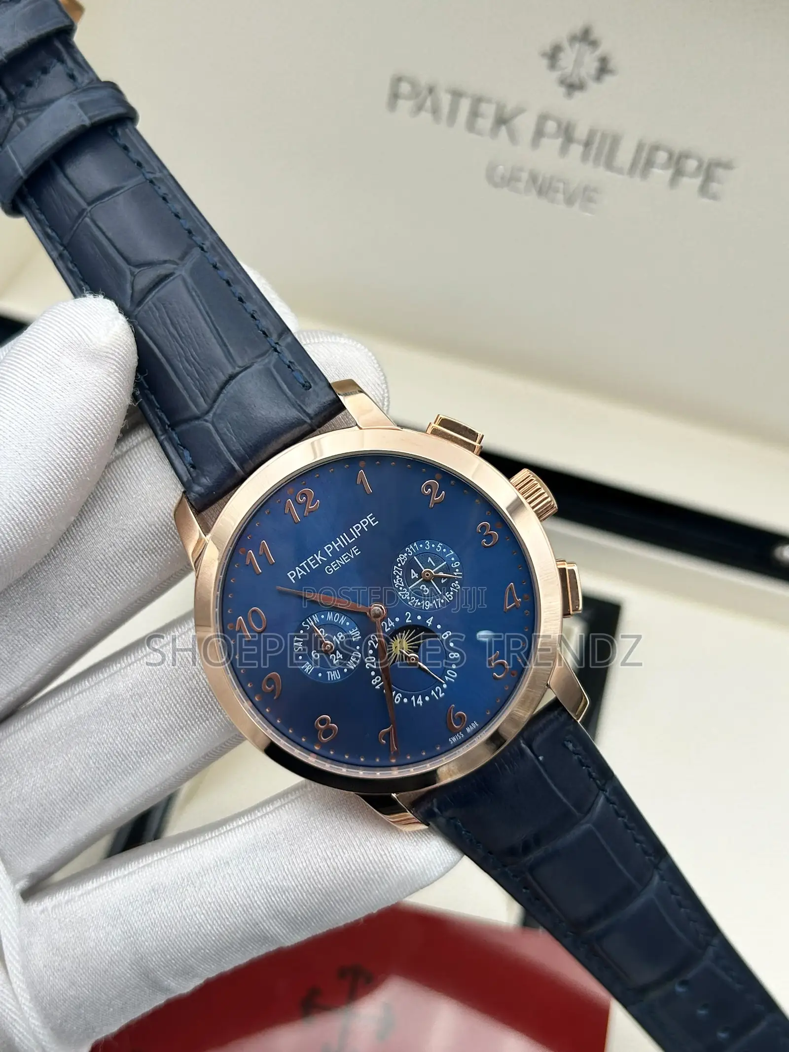 Patek Philippe Chronograph Leather Strap Watch | Timeless Luxury