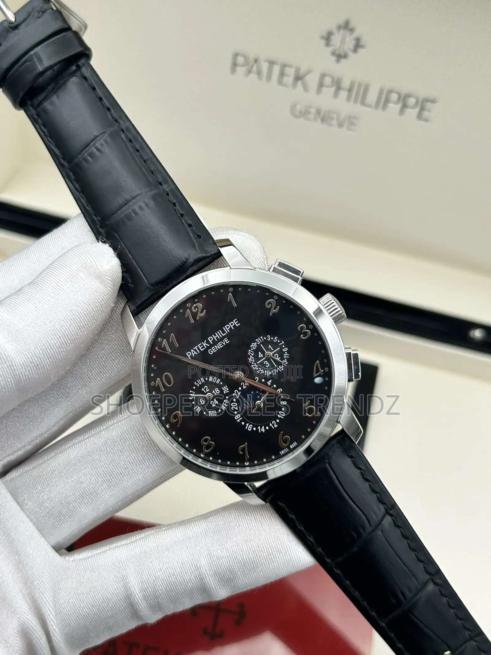 Patek Philippe Chronograph Leather Strap Watch | Timeless Luxury