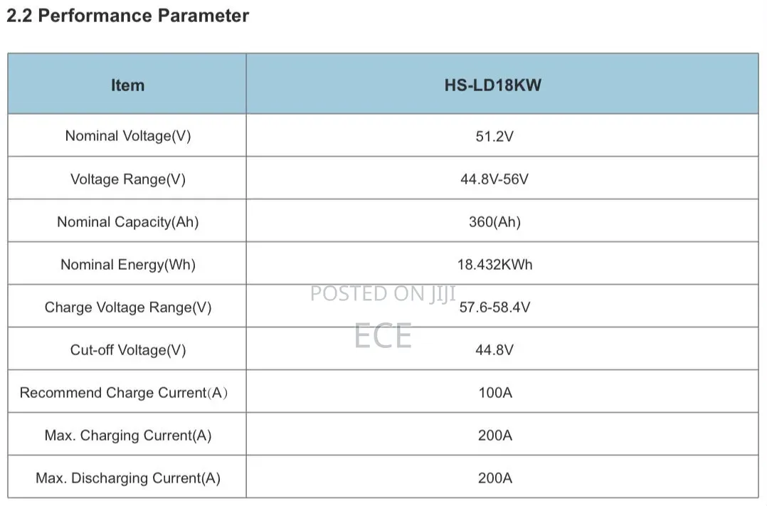 Haisic 8kWh Lithium Battery