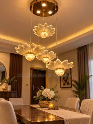 Retro French Glass Flower Small Chandelier Restaurant Entrance
