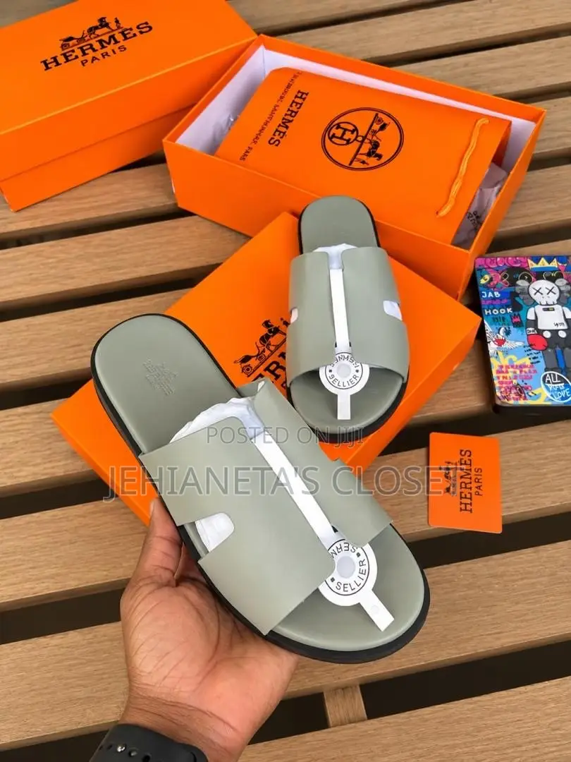 Hermès-Paris -Leather Slide