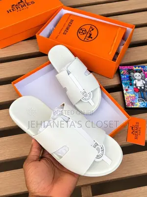 Hermès-Paris -Leather Slide