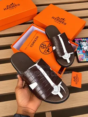 Hermès-Paris -Leather Slide