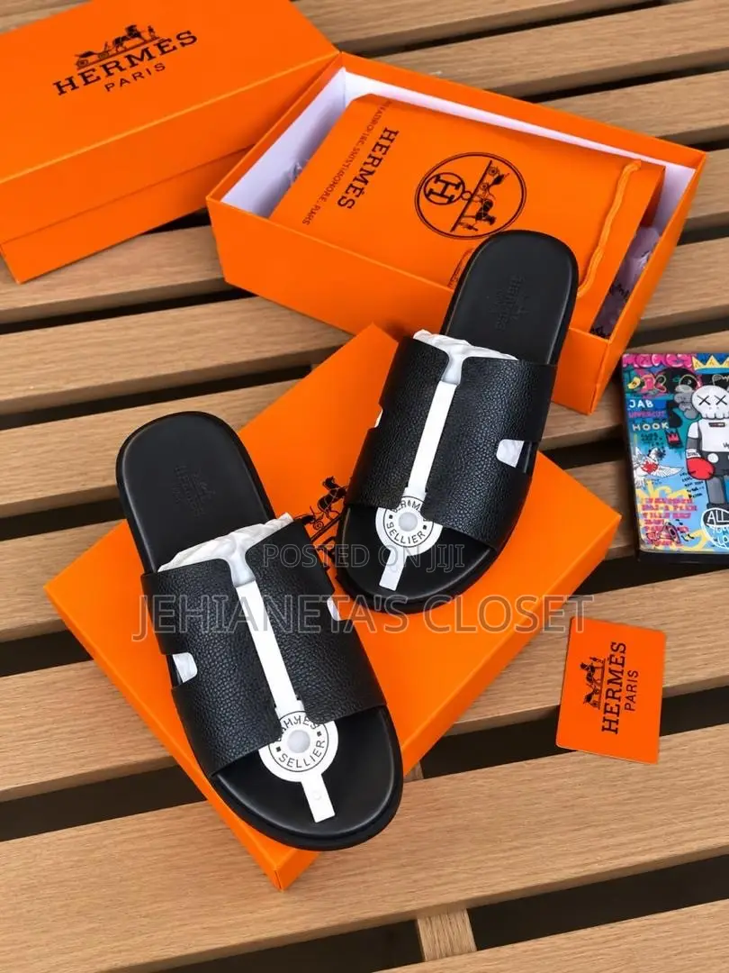 Hermès-Paris -Leather Slide