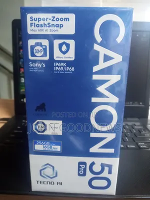 New Tecno Camon 50 Pro 256 GB Black