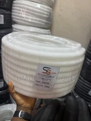 25mm Flexible Conduit Pipe 50m – Black & White