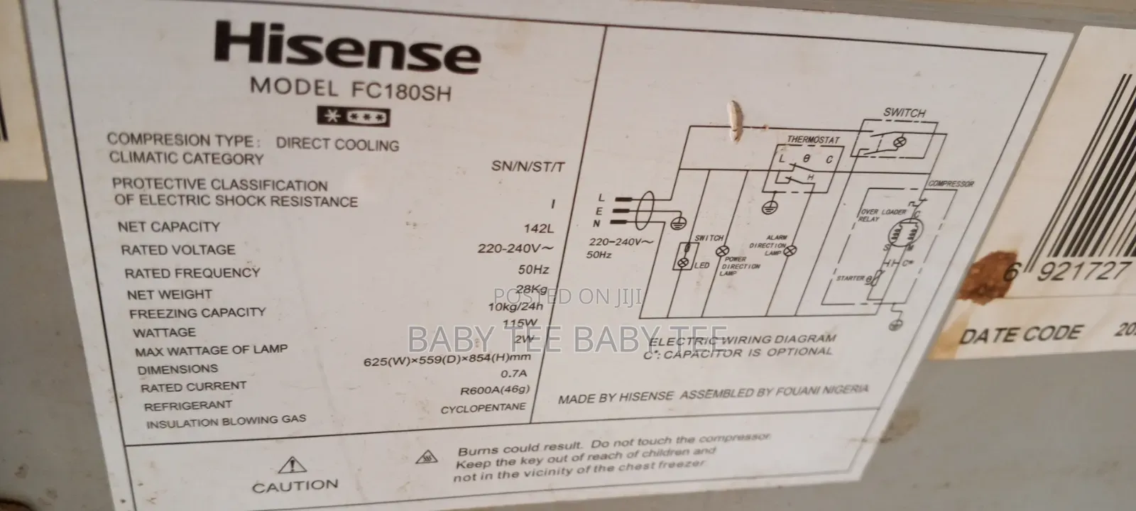 Hisense Freezer