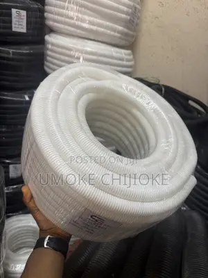 25mm Flexible Conduit Pipe 50m – Black & White