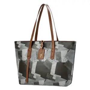 Color-Blocked Large-Capacity Women's Tote Bag