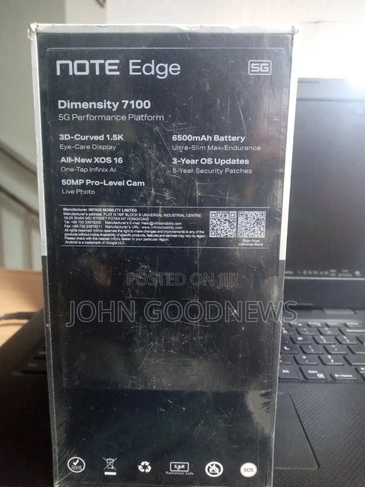 New Infinix Note Edge 256 GB