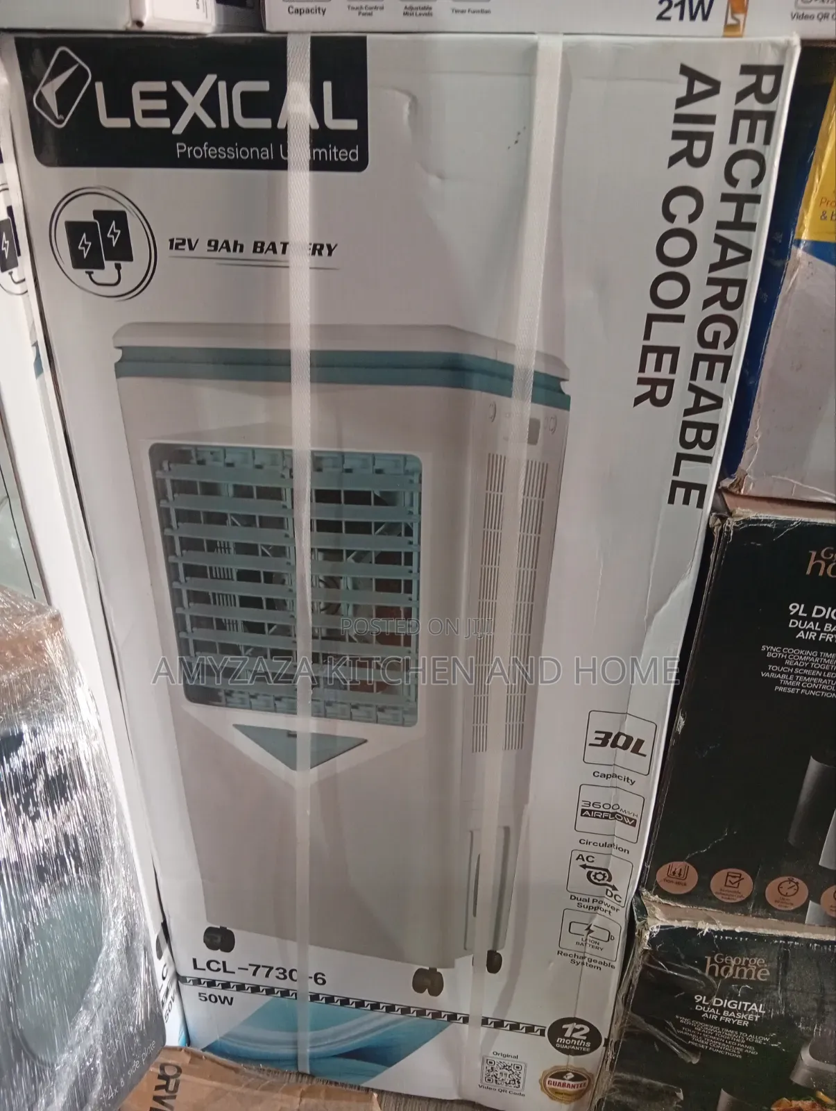 Lexical 30L Air Cooler With a Remote Control