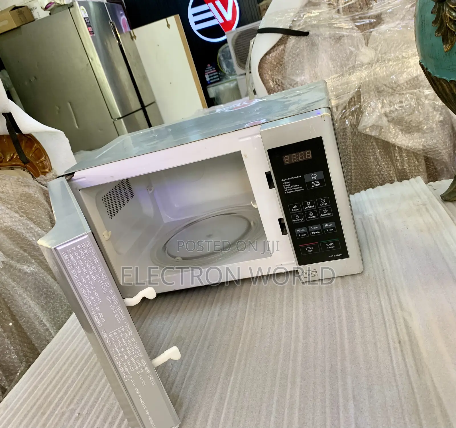 20 Liters Silver Daewoo Duo Plate Touch Control Microwave
