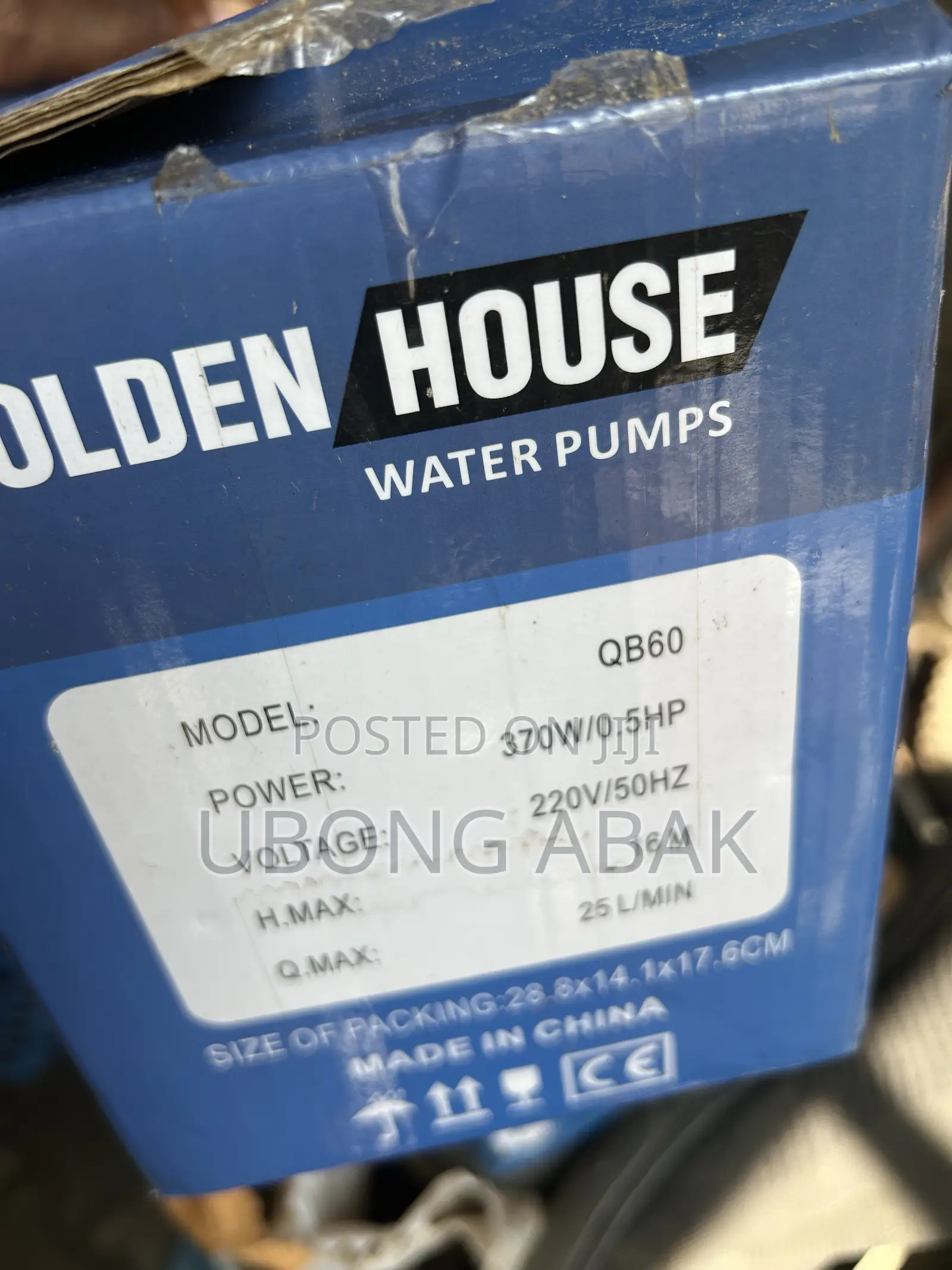 Water Pump 0.5hp