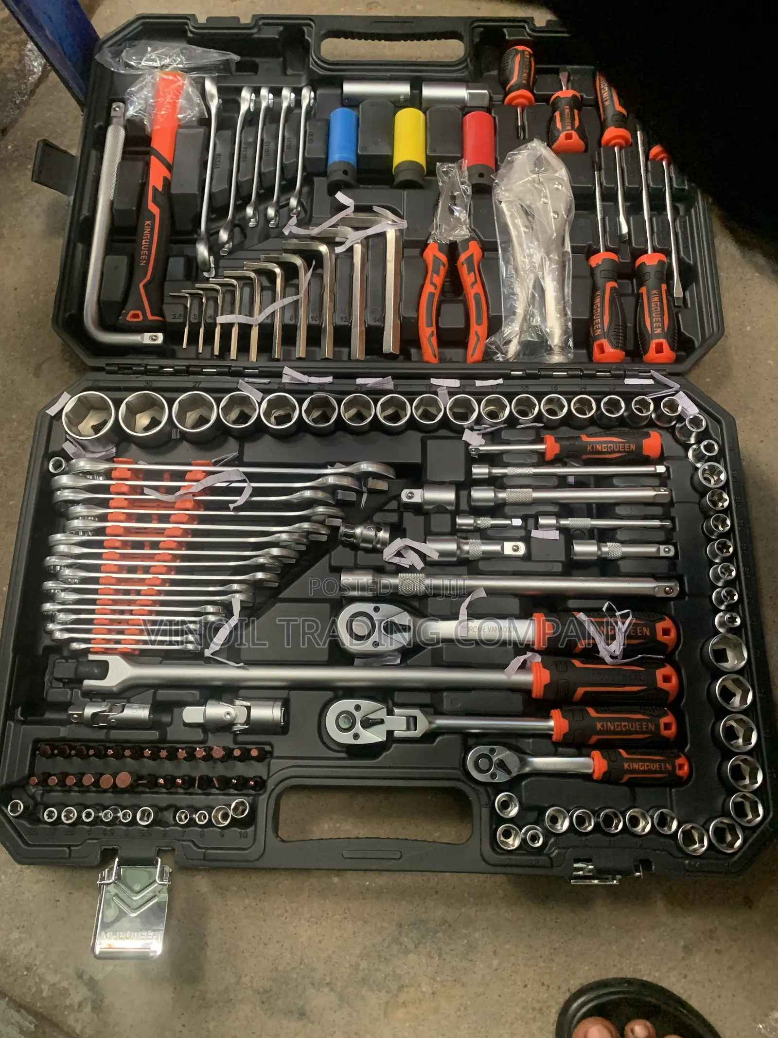 KINGQUEEN 200+ PCS Socket Set - Black & Orange Box - Heavy Duty