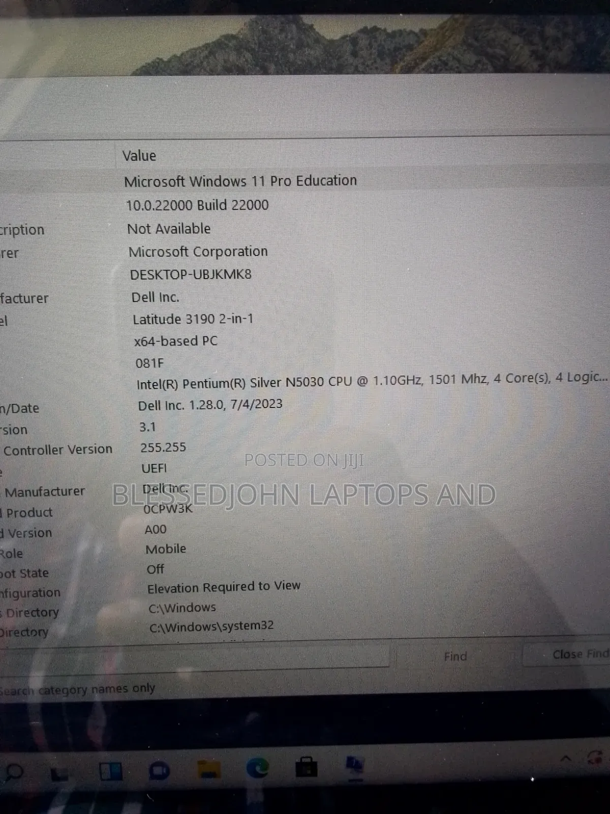 Laptop Dell Latitude 3190 8GB Intel Pentium SSD 128GB