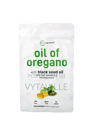 Microingredients Oil of Oregano With Black Seed Softgels X 150