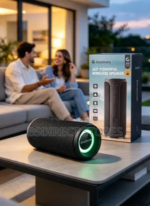 Goodmans 360 Degree Powerful Wireless LED Lights Speaker