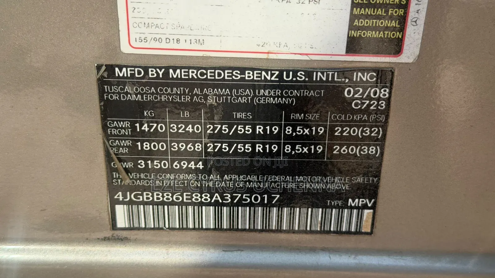 Mercedes-Benz M Class 2008 Gray