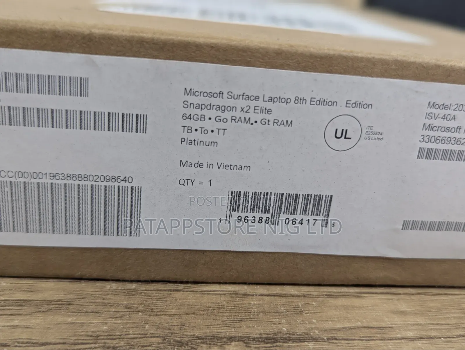 New Microsoft Surface Laptop 8 64GB Qualcomm Snapdragon X Elite SSD 1T
