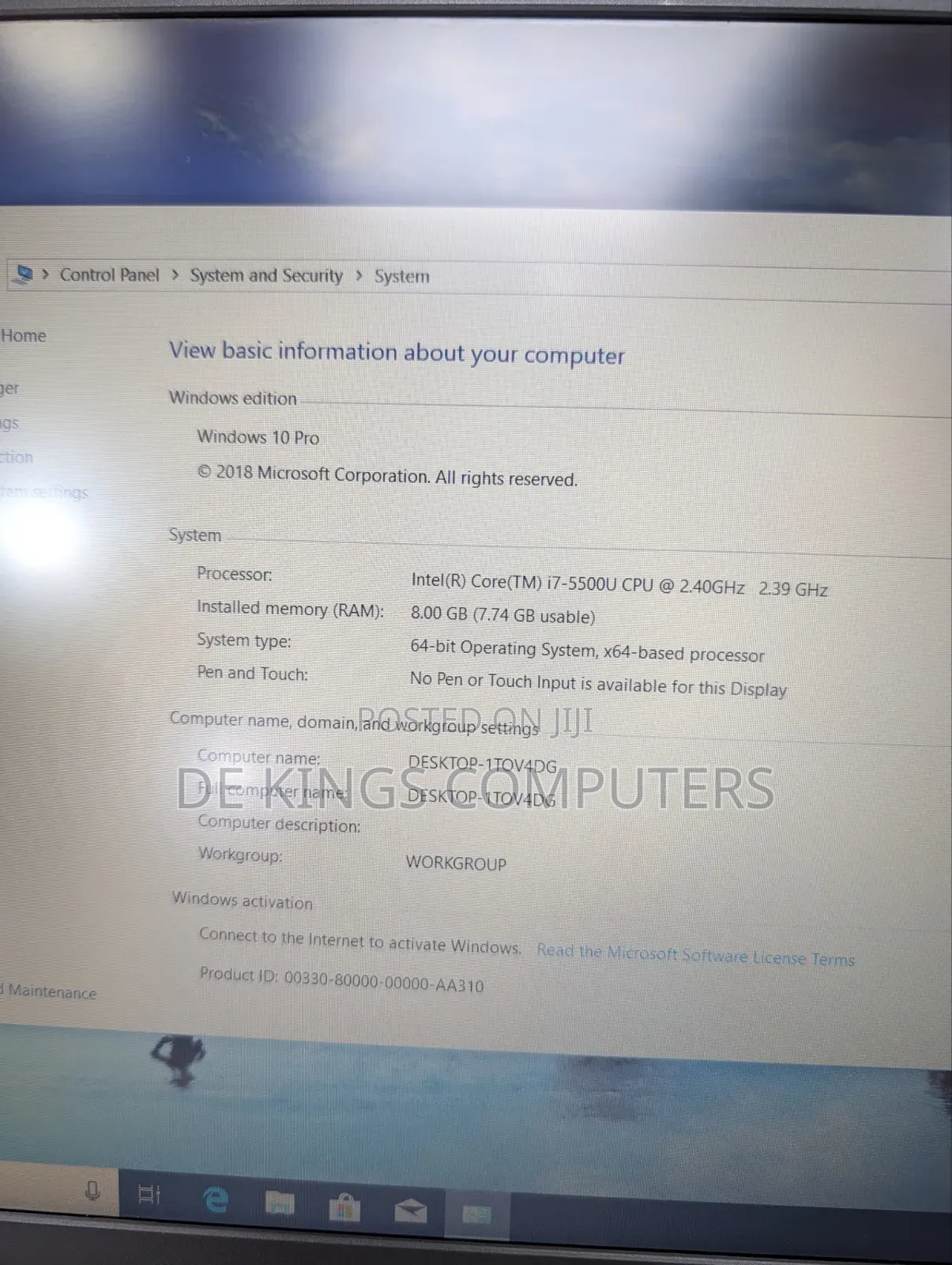 Laptop Lenovo ThinkPad Edge E550 8GB Intel Core i7 SSD 256GB