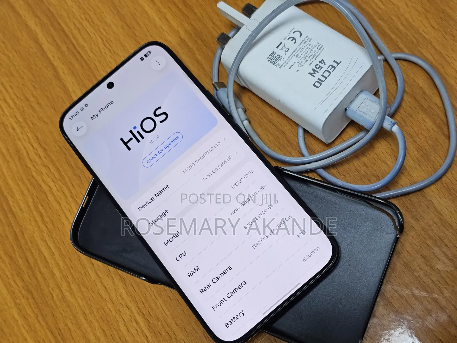Tecno Camon 50 Pro 256 GB Graphite