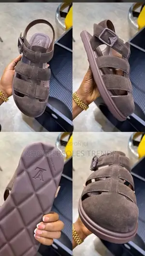 LV Suede Sandals | Refined Comfort & Luxury Style