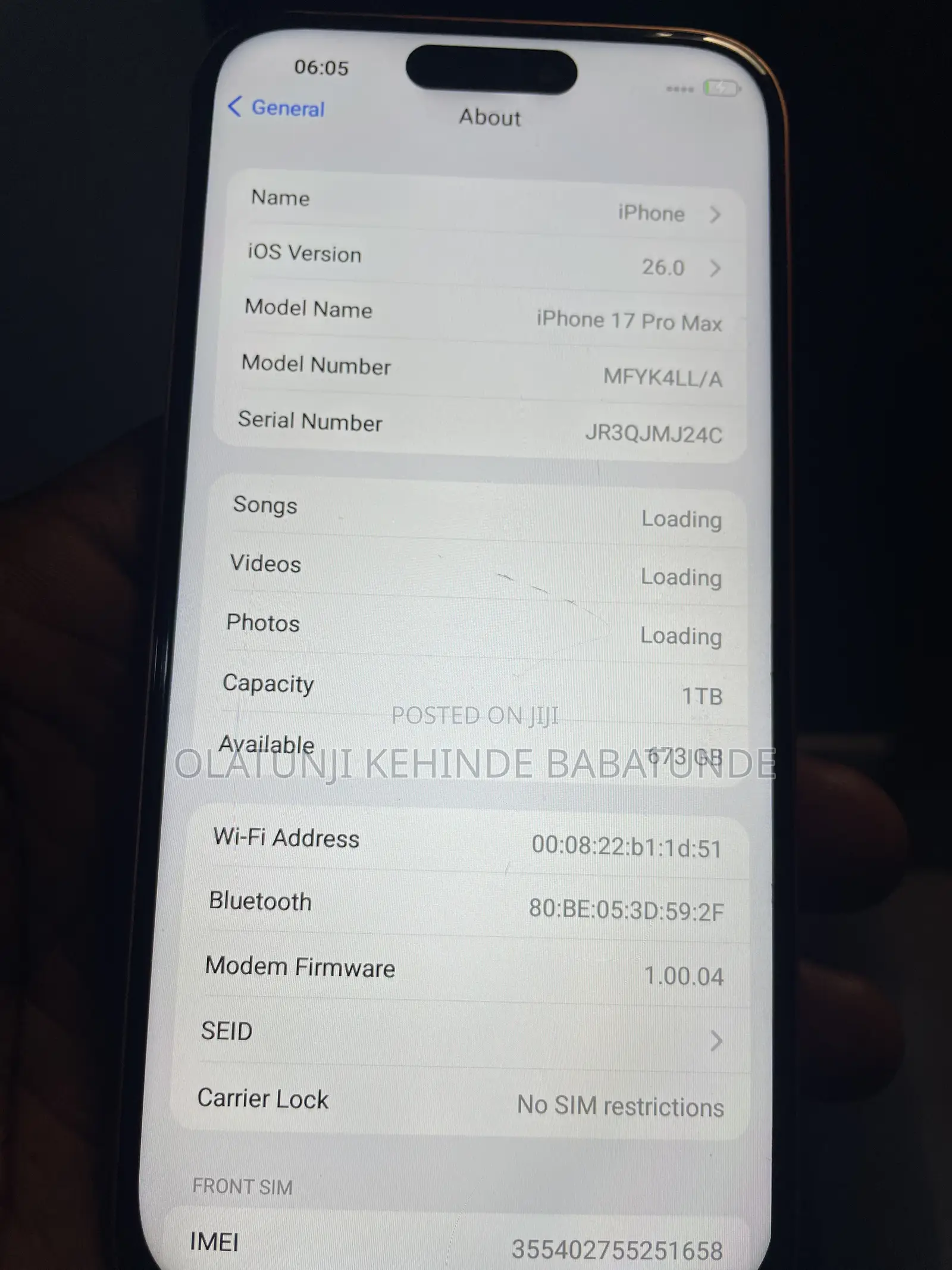 Apple iPhone 17 Pro Max 1 TB Orange