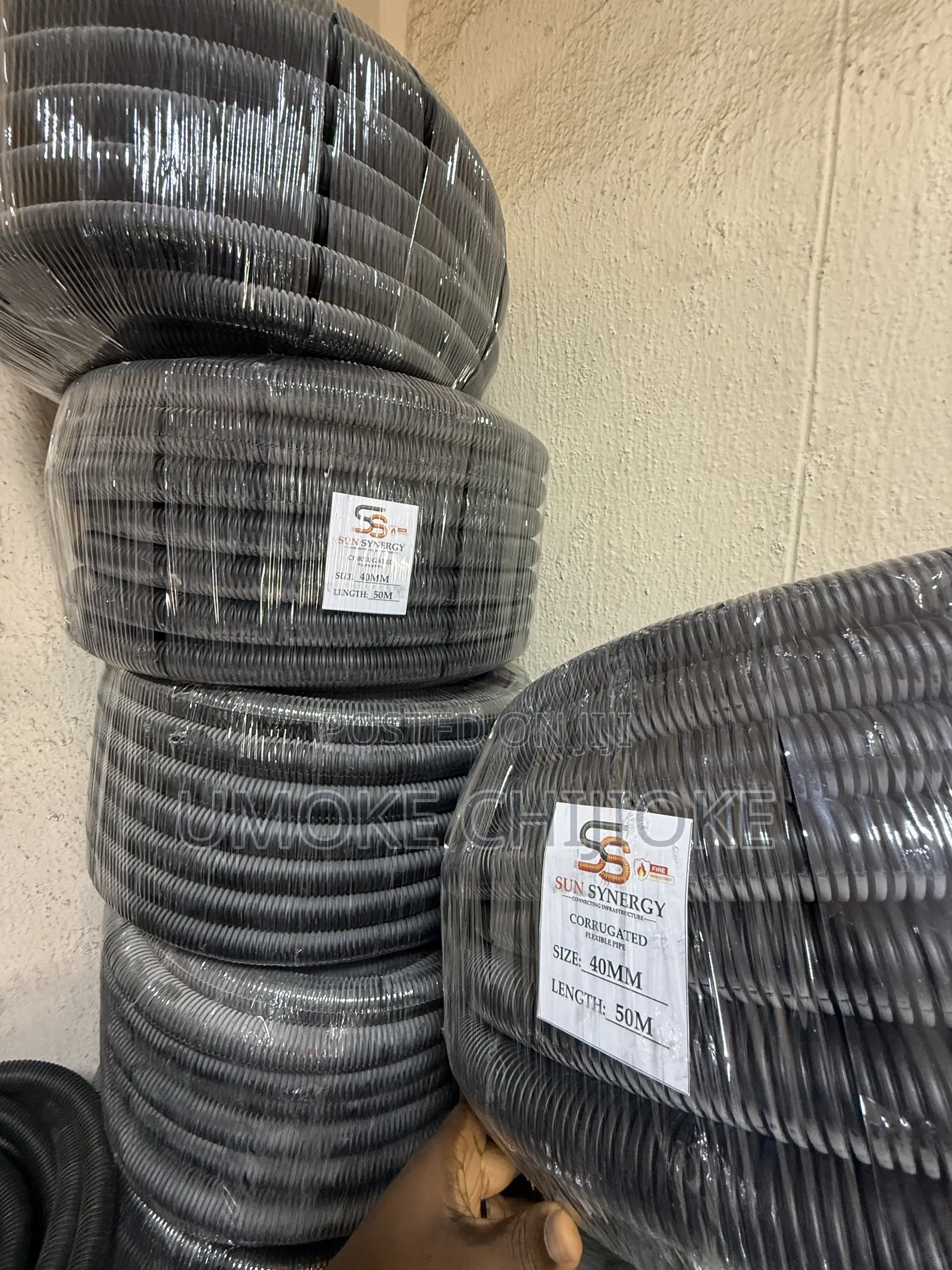 40mm Flexible Conduit Pipe 50m – Black