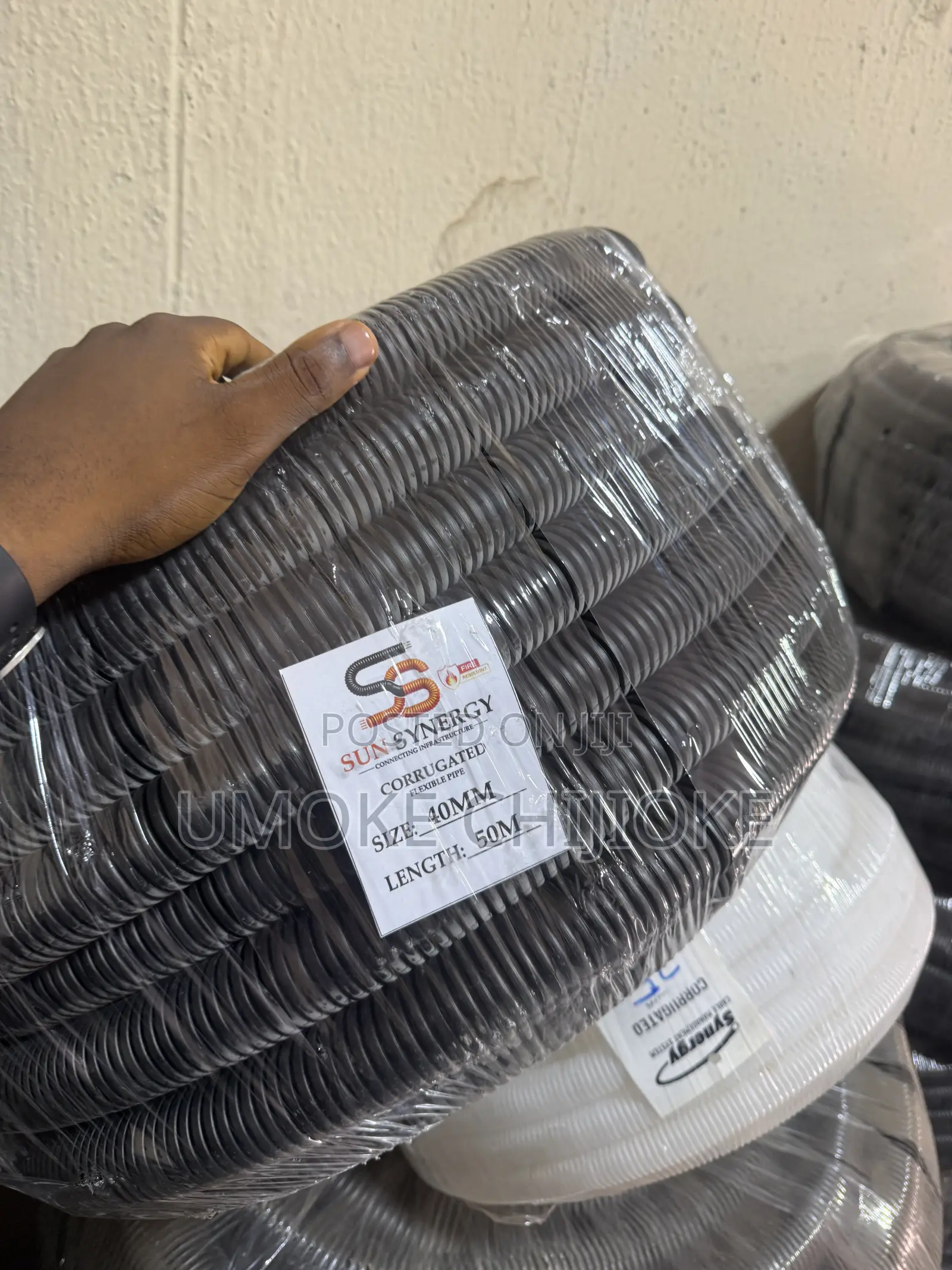 40mm Flexible Conduit Pipe 50m – Black
