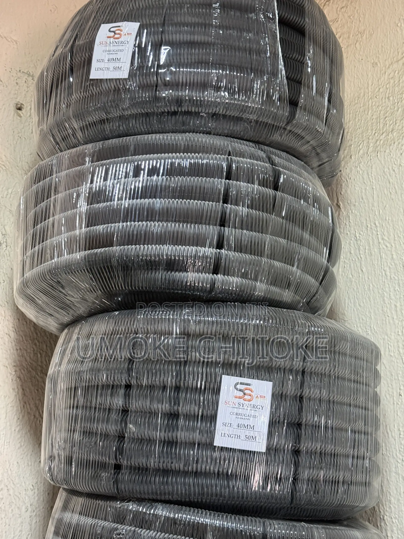 40mm Flexible Conduit Pipe 50m – Black