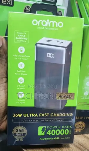 Oraimo PowerNova Q41 40000mAh 35W Power Bank OPB-7401Q