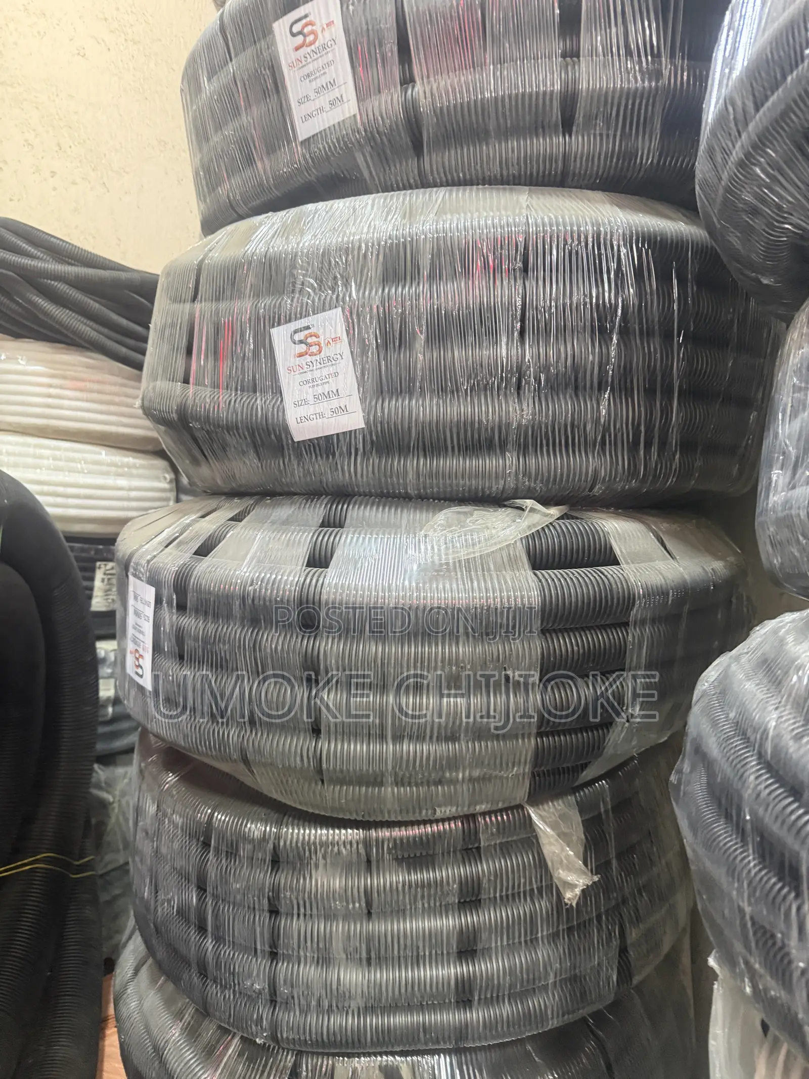 50mm Flexible Conduit Pipe 50m – Black