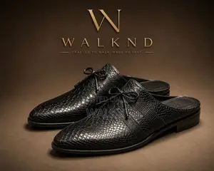 Embossed Lizard Half Shoe
