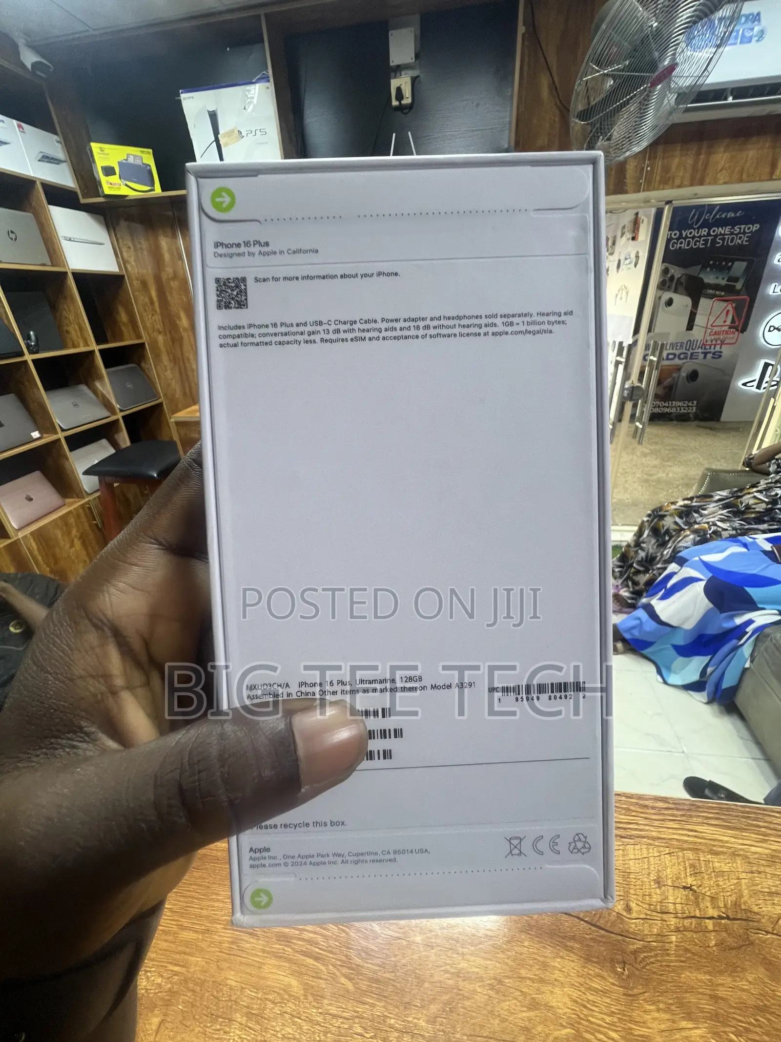 New Apple iPhone 16 Plus 128 GB Blue