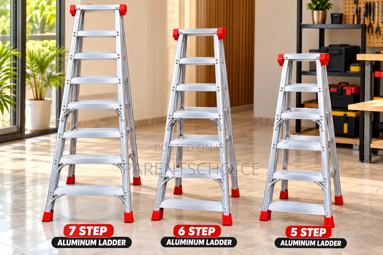 Aluminum Ladder 5steps, 6 Steps, 7 Steps