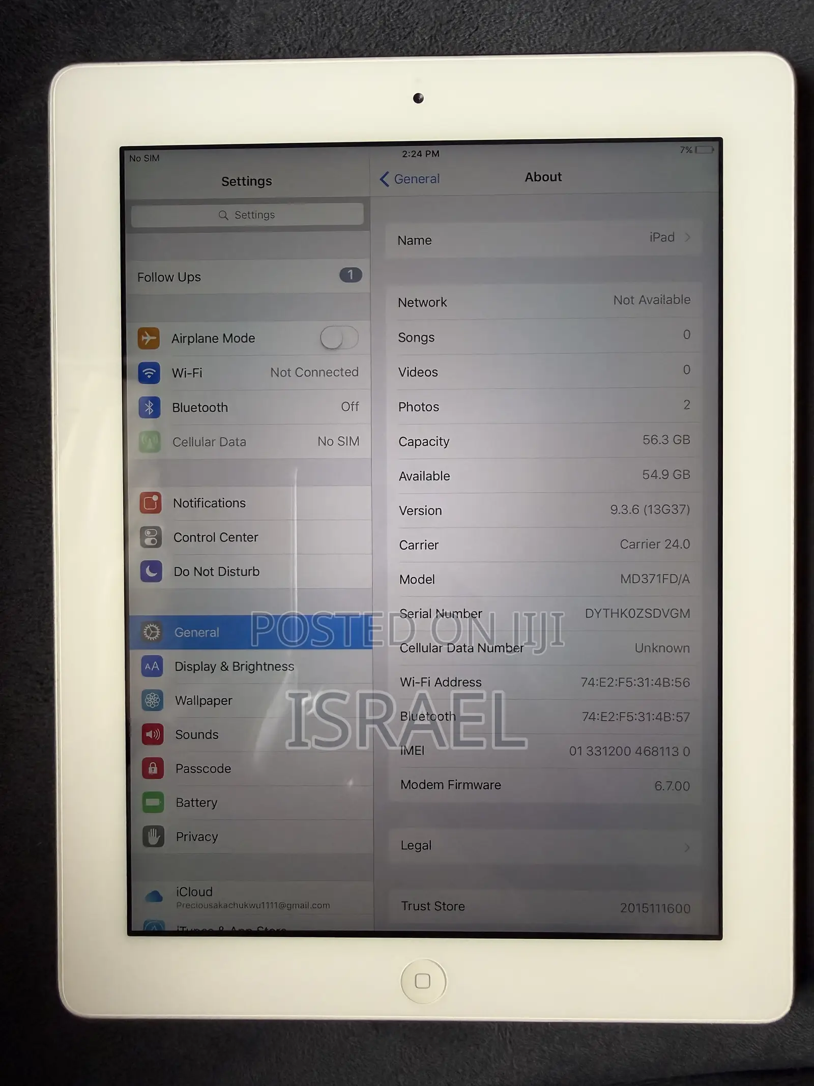 Apple iPad 3 Wi-Fi + Cellular 64 GB Silver
