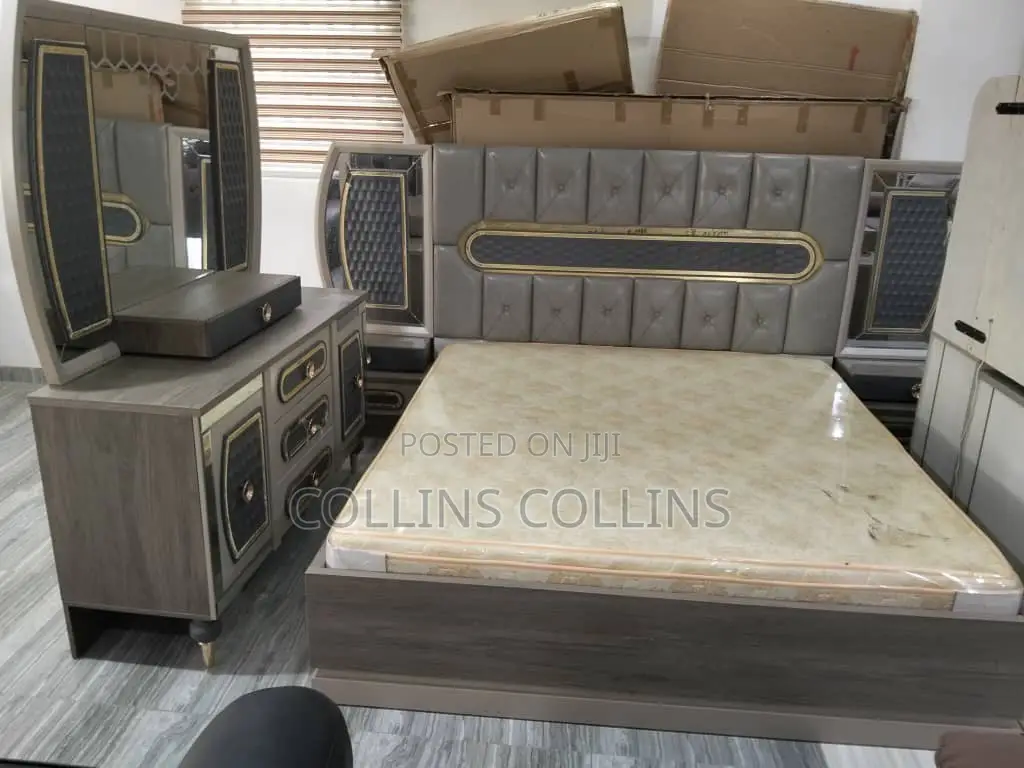 Turkish Bedframe Set, With Bedside Mirror and Wardrobe