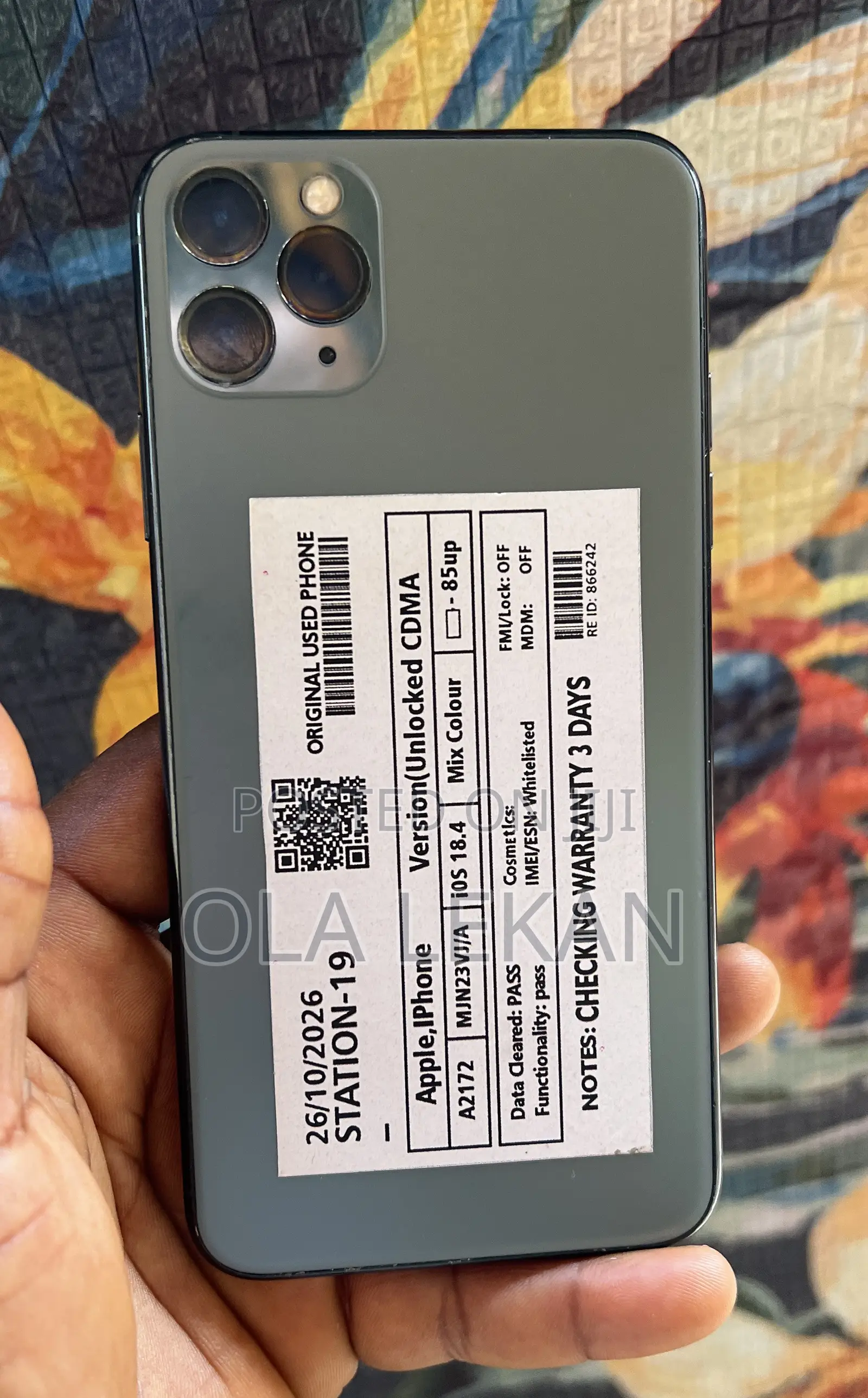 Apple iPhone 11 Pro Max 64 GB Gray