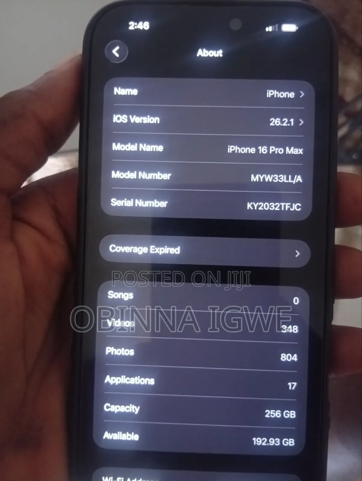 Apple iPhone 16 Pro Max 256 GB Black