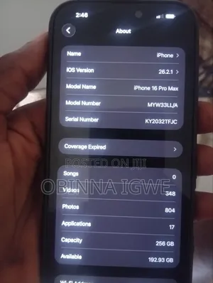 Apple iPhone 16 Pro Max 256 GB Black