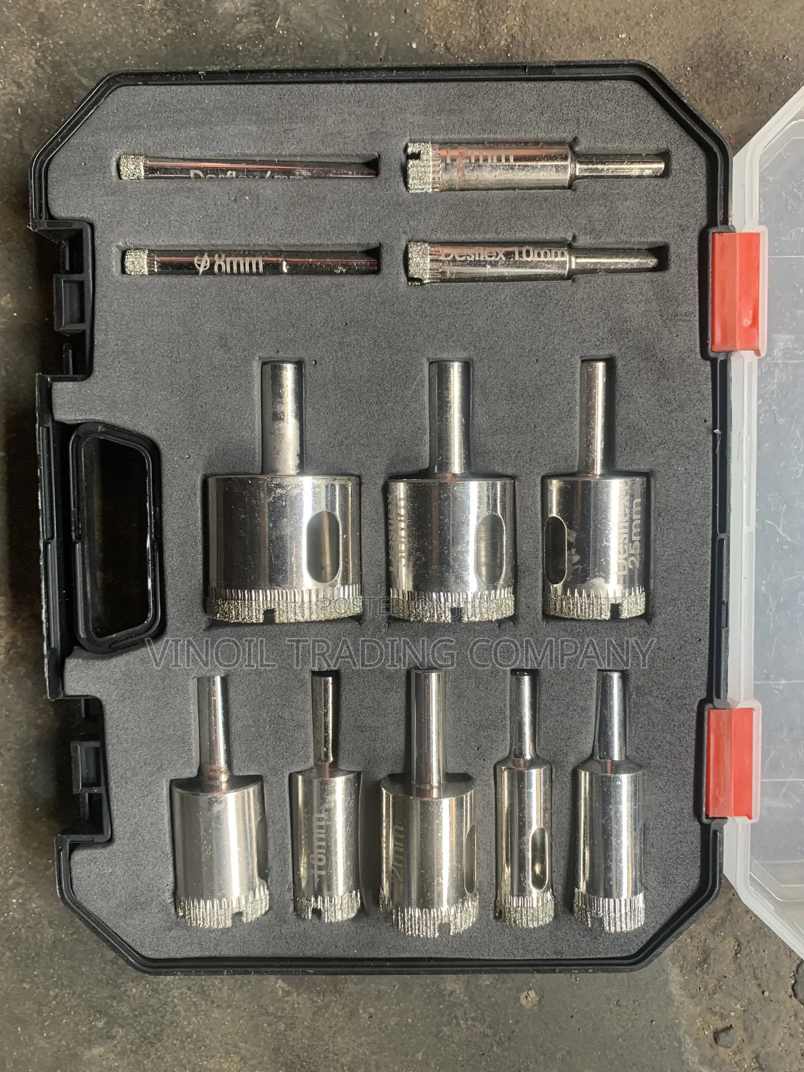 Diamond Hole Saw Set - Silver Chrome