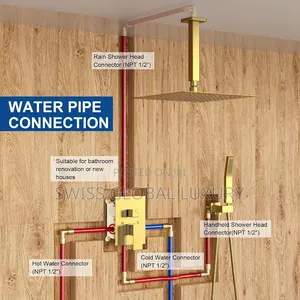 High Grade Gold Conduit Shower Mixer