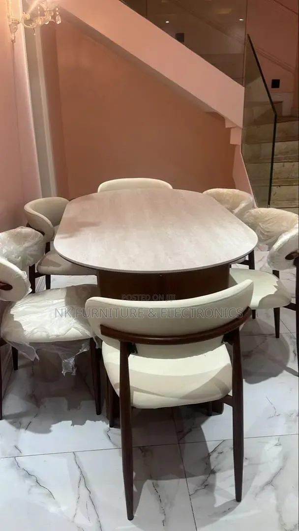 Aesthetic Dining Set by 6 Chairs Imported