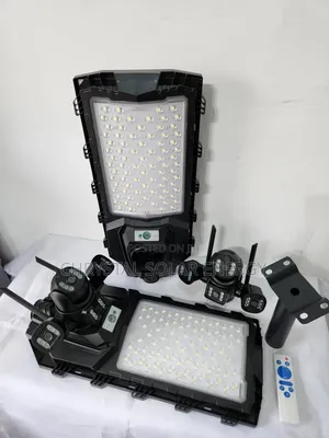 V380 Solar Street Light With Integrated Multi-Lens/PTZ Security Camera
