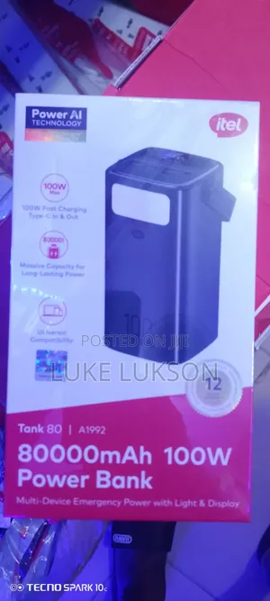 Itel Power Bank 80000mAh