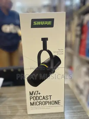 Original Shure Mv7+ Hybrid Podcast & Streaming Microphone